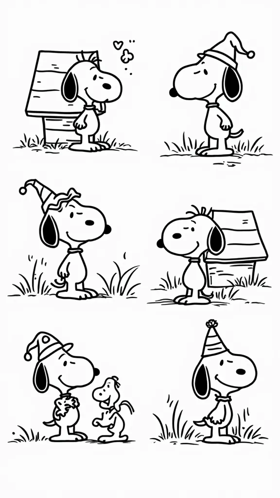 printable snoopy coloring pages